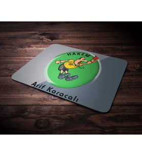 Kişiye Özel Hakem Tasarımlı Mouse Pad (Renksiz)