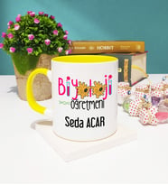 Biyoloji Öğretmeni Kupa Bardak Sarı