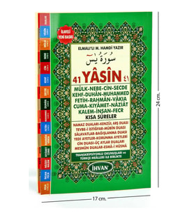İhvan 41 Yasin Kitabı - Orta Boy - 176 Sayfa - Yeşil Renk - Mevlid Hediyeliği