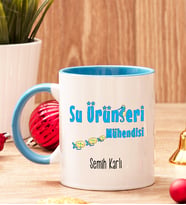 Su Ürünleri Mühendisine Hediye Renkli Kupa Bardak