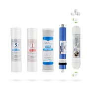 Açık Kasa Su Arıtma Cihazı 5li Filtresi Standart Membran Set