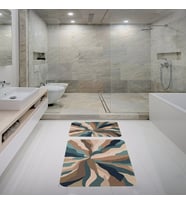 Banyo Halısı Ikili Klozet Takımı Kaymaz Tabanlı Banyo Paspas Takımı (Kahverengi)