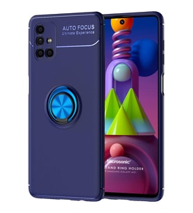 Microsonic Samsung Galaxy M51 Kılıf Kickstand Ring Holder Lacivert