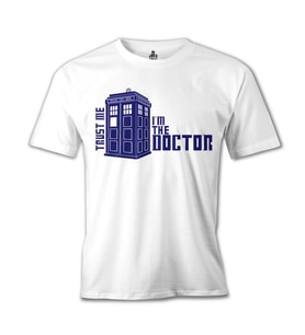 Doctor Who - Trust Me I'm The Doctor Beyaz Erkek Tshirt
