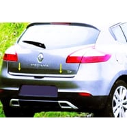 Renault Megane 3 Krom Bagaj Alt Çıtası 2008-2016 P. Çelik HB