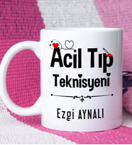 Acil Tıp Teknisyeni Tasarımlı Kişiye Özel Acil Tıp Teknisyeni Kupa Bardak