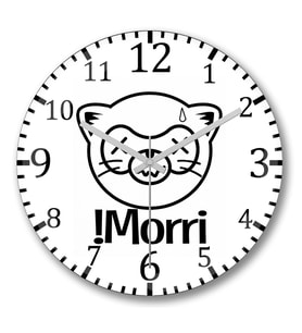 Morri Duvar Saati Bombeli Gercek Cam