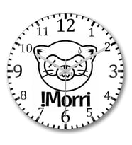 Morri Duvar Saati Bombeli Gercek Cam