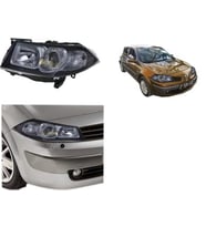 MEGANE II SOL ÖN FAR MERCEKLİ SİYAH ÇERÇEVELİ 2009--2011 OEM ÜRÜN
