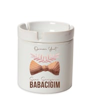 İsme Özel Seramik Küllük - Seni Seviyorum Babacığım