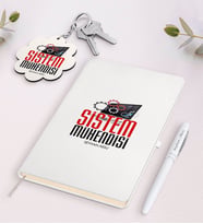 BK Gift Kişiye Özel Sistem Mühendisi Beyaz Defter Kalem Ve Anahtarlık Hediye Seti-2 (Model 1)