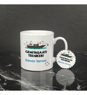 Gemi İnşaatı Teknikeri Kupa Bardak ve Anahtarlık Set