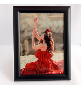 Dekoratif Fotoğraflı Siyah Çerçeve ( 15x21 )