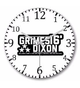 Grimes Dixon 2016 Duvar Saati Bombeli Gercek Cam
