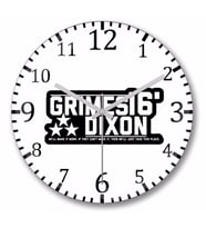 Grimes Dixon 2016 Duvar Saati Bombeli Gercek Cam