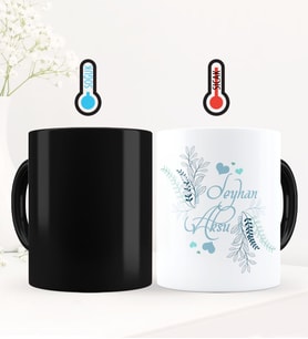 BK Gift Kişiye Özel Sevgili Temalı Sihirli Kupa Bardak - 92