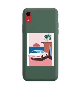 Koyu Yeşil Lansman Telefon Kılıfı Iphone XR