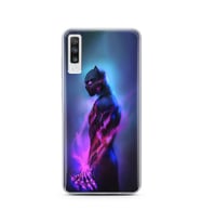 Black Panter Tasarım Süper Şeffaf Silikon Telefon Kılıfı Samsung A70