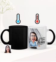 BK Gift Kişiye Özel Kolay Yetişmiyor Karikatürlü Sihirli Cam Kupa Bardak - 2