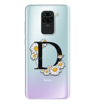 Papatya Harf Tasarım Süper Şeffaf Silikon Telefon Kılıfı Xiomai Redmi Note 9 D-H