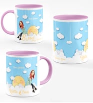 BK Gift Kişiye Özel Kadınlar Günü Karikatür Pembe Kupa Bardak  26