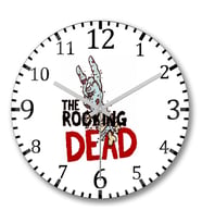 The Rocking Dead Duvar Saati Bombeli Gercek Cam