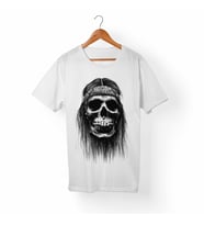 Kuru kafa-Skull Beyaz Tişört