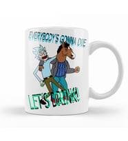 Bojack Horseman Rick and Morty Kupa Bardak Porselen