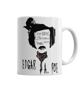 Edgar Allan Poe Kupa Bardak Porselen