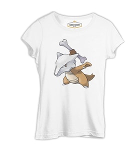 Pokemon - Marowak Beyaz Kadın Tshirt