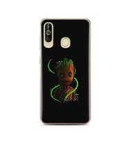 Baby Groot Tasarım Süper Şeffaf Silikon Telefon Kılıfı Samsung A60
