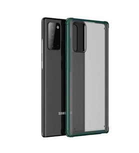 Galaxy Note 20 Kılıf Zore Volks Silikon Kılıf (Koyu Yeşil)