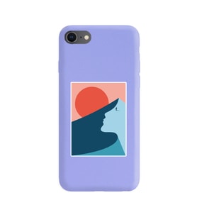 Lila Lansman Telefon Kılıfı Iphone 7