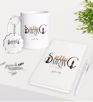 BK Gift Kişiye Özel Satranç Öğretmeni Kupa Anahtarlık Beyaz Defter Kalem Hediye Seti (Model 1)