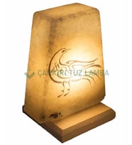 Yazılı Allah Kuş Desenli Tuz Lambası