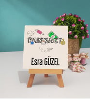 Bankacı Kişiye Özel Tasarımlı Bankacı Dekoratif Taş Baskı