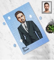 Kişiye Özel Kolay Yetişmiyor Tasarımlı Karikatür A3 130 Parça Puzzle Mod1
