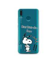 Snoopy Tasarımlı Süper Şeffaf Silikon Telefon Kılıfı Huawei Y9 2019