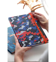 Kamuflaj Defter Kareli Turuncu 17x24 cm