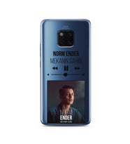 Norm Ender Mp3 Tasarımlı Süper Şeffaf Silikon Telefon Kılıfı Huawei Mate 20 Pro