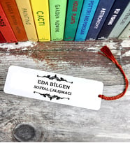 Kişiye Özel İsim Yazılı Ve Ünvanlı Kitap Ayracı