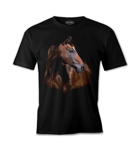 At 1 Siyah Erkek Tshirt