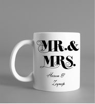 Kişiye Özel Sevgili Mr & Mrs Kupası