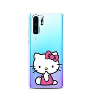 Hello Kity Tasarımlı Süper Şeffaf Silikon Telefon Kılıfı Huawei P30 Pro 