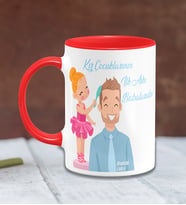 BK Gift Kişiye Özel Babalar Günü Temalı Kırmızı Kupa Bardak 16264k