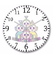Teletubbies  Duvar Saati Bombeli Gercek Cam