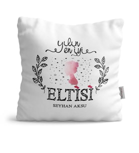 BK Gift Kişiye Özel Yılın En İyi Eltisi  Yastık