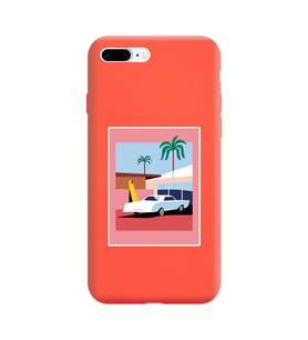 Turuncu Lansman Kılıf iPhone 8 Plus