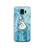 Parmak Tasarım Süper Şeffaf Silikon Telefon Kılıfı Samsung J4 (2018)