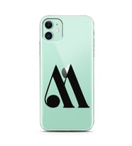 Iphone 11 Harf Tasarımlı Telefon Kılıfı M-Harfi 